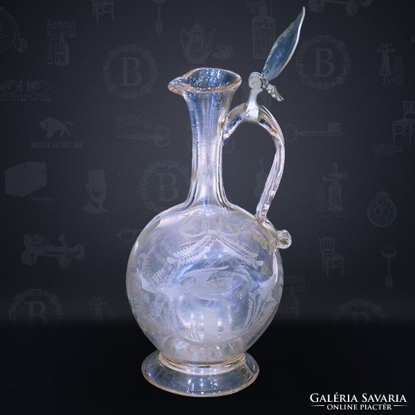 Antique glass jug