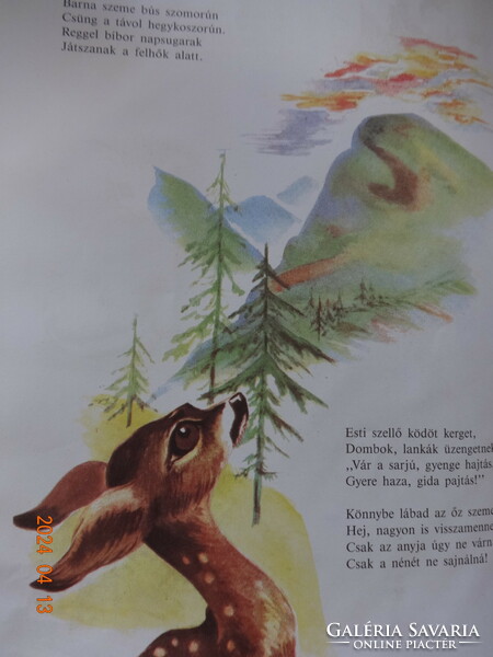 Anna Fazekas: old lady's deer - storybook with drawings by Róna Emy (1993)