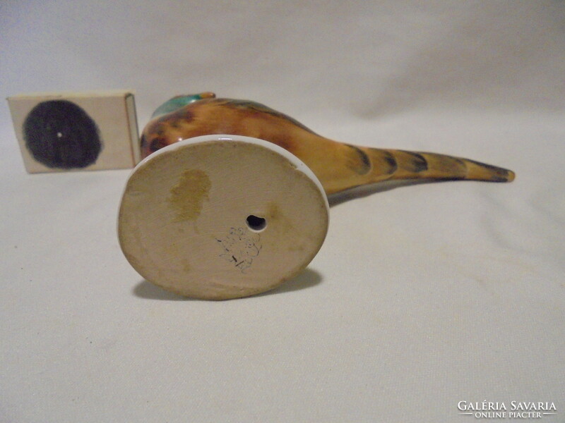 Bodrogkeresztúr ceramic pheasant figure, nipp