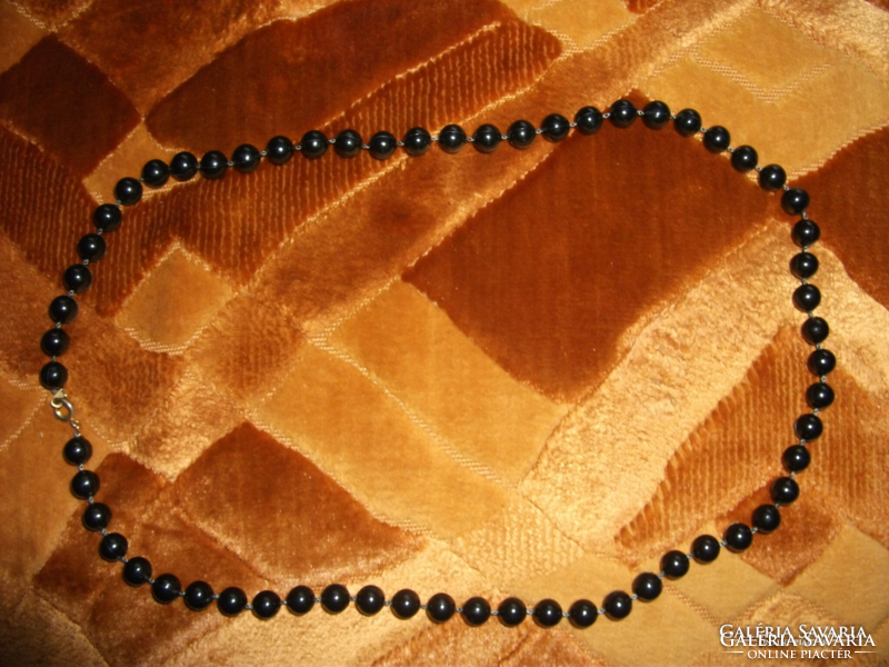 Black, old clasp old pearl string, from melbourne length: 59 cm not used
