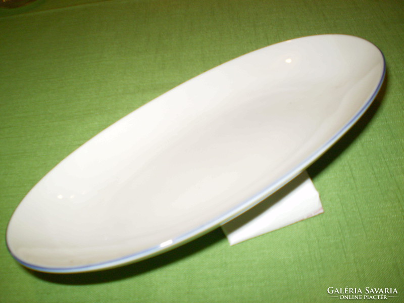 Solafrance gérard favaron streamlined porcelain oval serving bowl 24x14x3 cm.