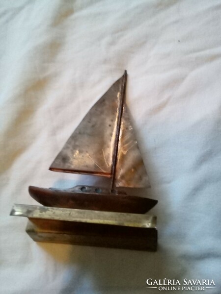 Balaton sailing bronze retro ornament