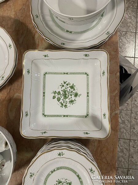 Hollóházi, scarbantia pattern tableware for 2x6 people