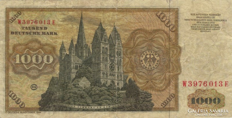 1000 Marks 1977 Germany, USSR-era forgery