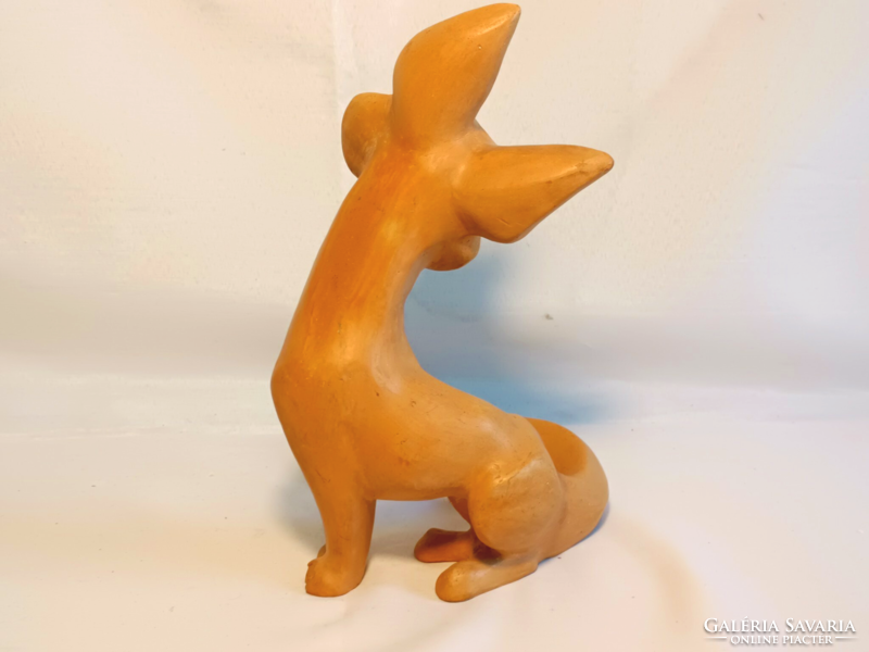 Juhász s. Art deco terracotta fox