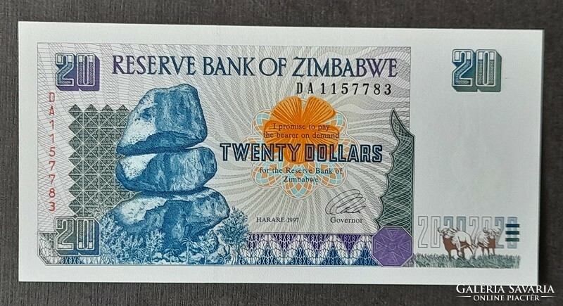 Zimbabwe * 20 dollars 1997