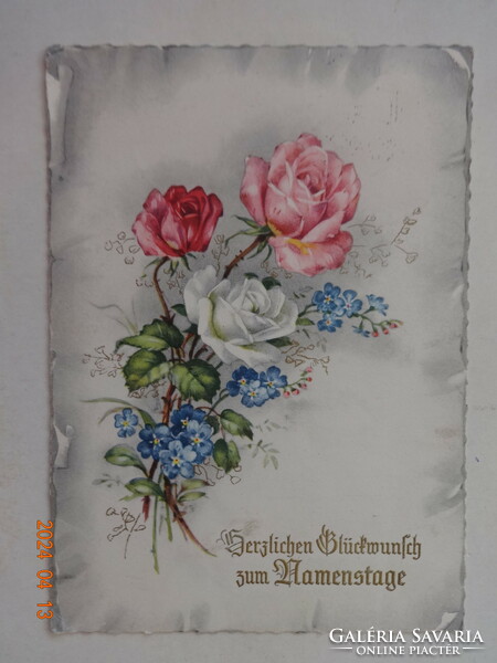 Old graphic name day greeting card