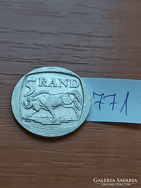 DÉL-AFRIKA 5 RAND 1995  Nikkellel bevont sárgaréz  771