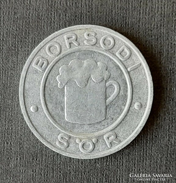 Borsodi brewery bőcs token