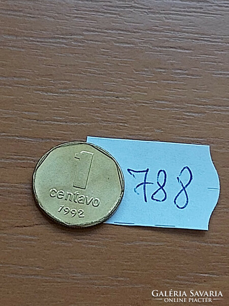 ARGENTÍNA 1 CENTAVO 1992 Alumínium-Bronz,  788