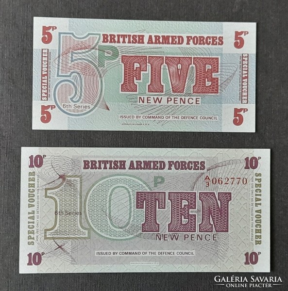 Brit Fegyveres Erők * 5-10 pence 1972