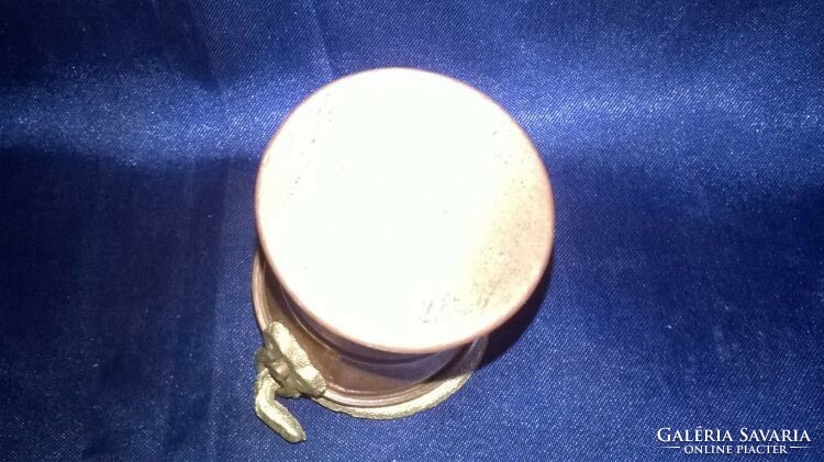 Copper miniature - cauldron, konder 3. - Shelf decoration or dollhouse accessory