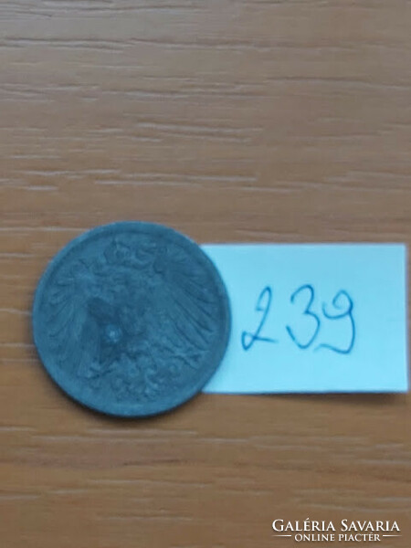 German Empire deutsches reich 10 pfennig 1918 zinc 239