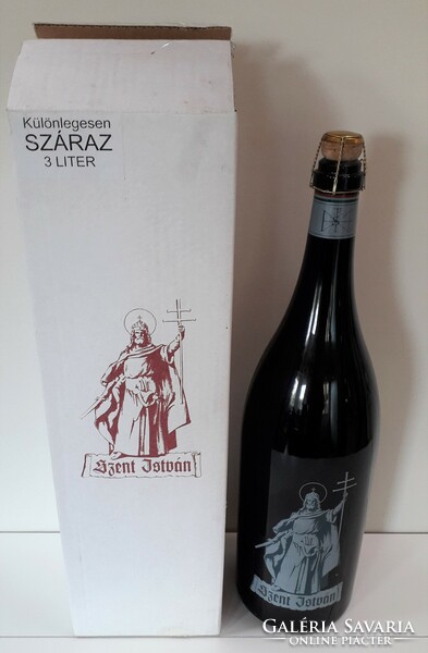 Unopened, approx. 20-year-old, 3 liter Szent István champagne