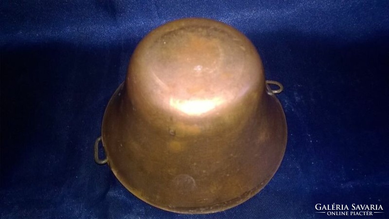 Copper miniature - cauldron, konder 1. - Shelf decoration or dollhouse accessory