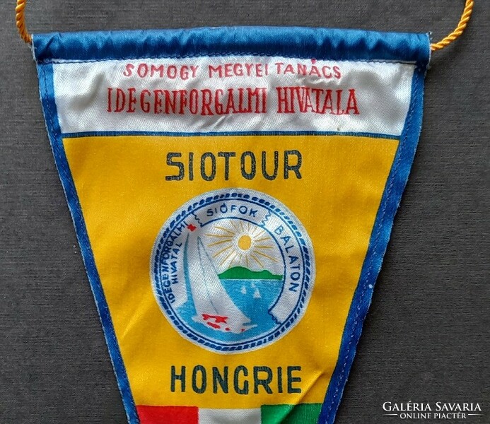Somogy county council tourism office siotur flag + badge