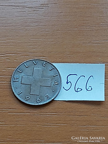 SVÁJC 2 RAPPEN 1963  BRONZ  566