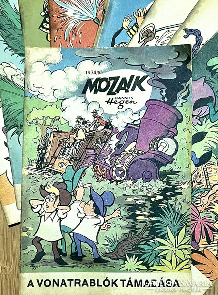 Mosaic comic book 1974 numbers 4,5,6,7,8,9,10,11,12