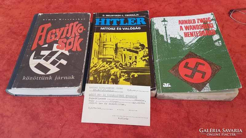 3-piece book package, hitler myth and reality, the murderers walk among us, the Wandsbeks