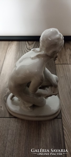 Zsolnay porcelain nude figure 24cm