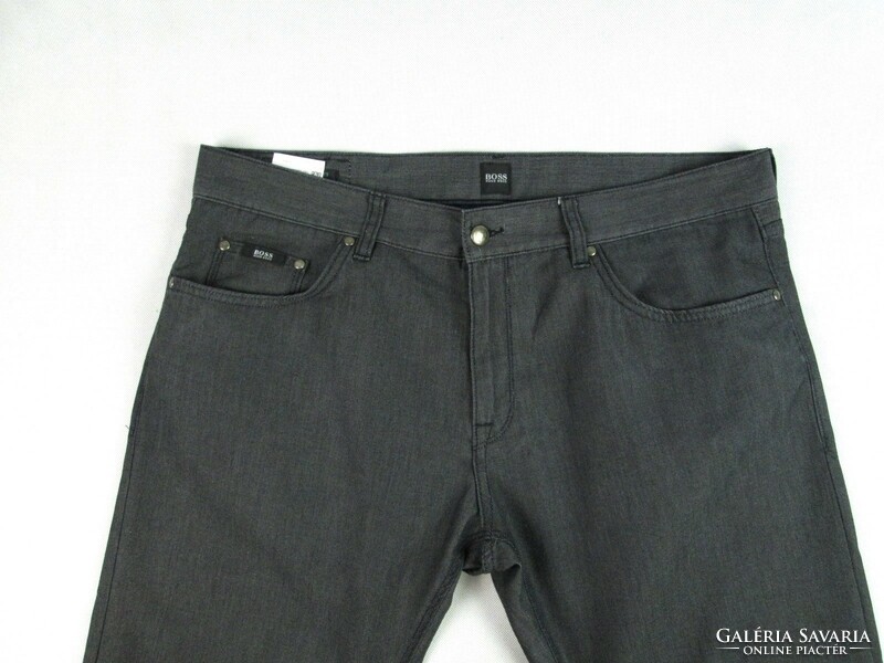 Original hugo boss stretch (w38 / l32) men's dark gray trousers