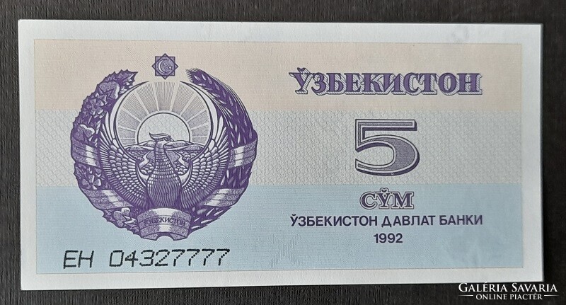 Üzbegisztán * 5 cym 1992