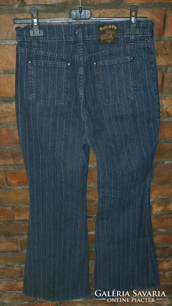 Run&fly skinny striped jeans uk10