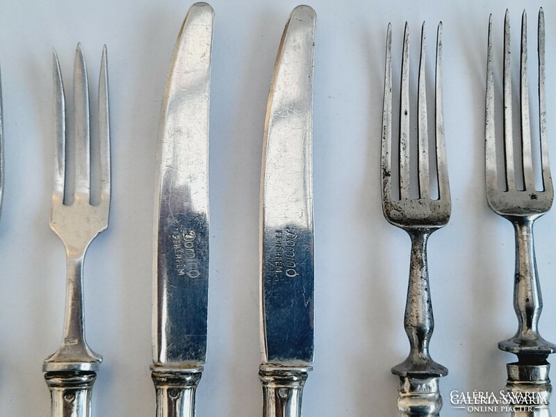 Greyhound silver cutlery with 800 handles