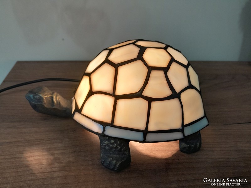 Tiffany teknős asztali lámpa