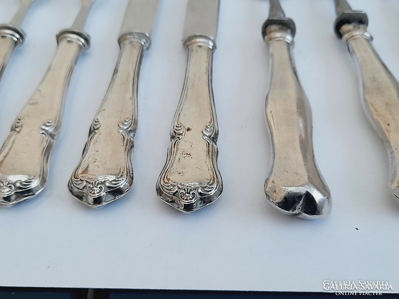 Greyhound silver cutlery with 800 handles