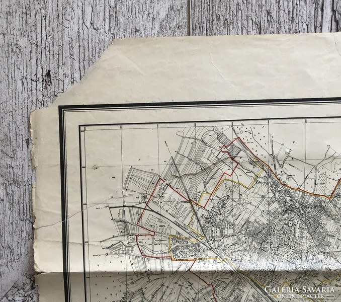 Sopron custom. Out. Map of the road network of thje city, 1931