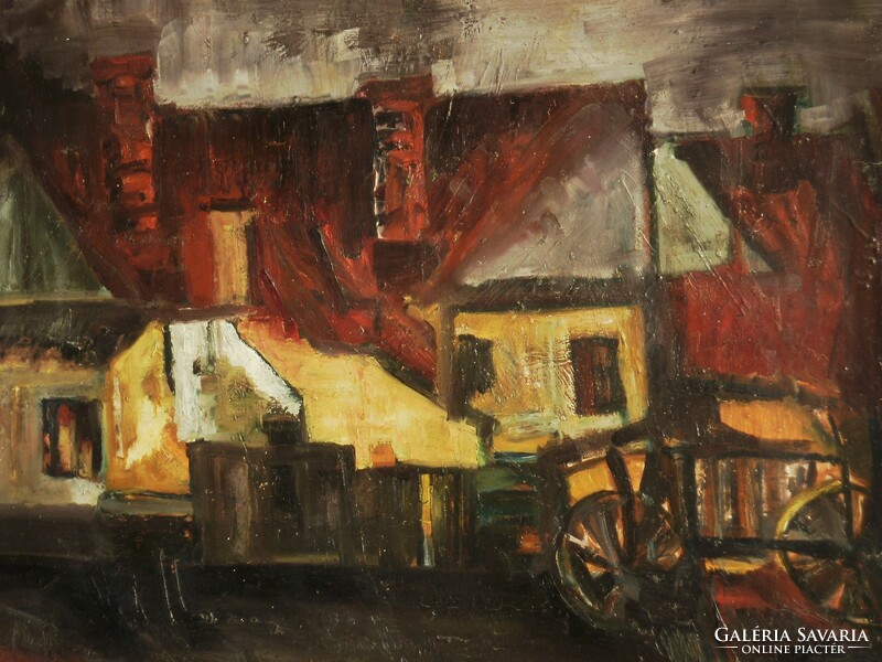 Unknown painter (Central 20th century): village houses