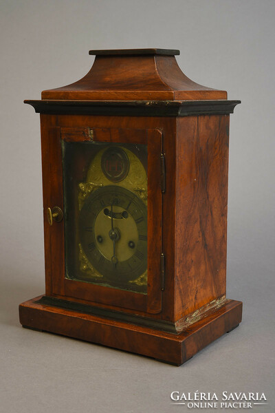 Biedermeier-style Jesuit table clock with Jesuit monogram, xviii. No. Beginning