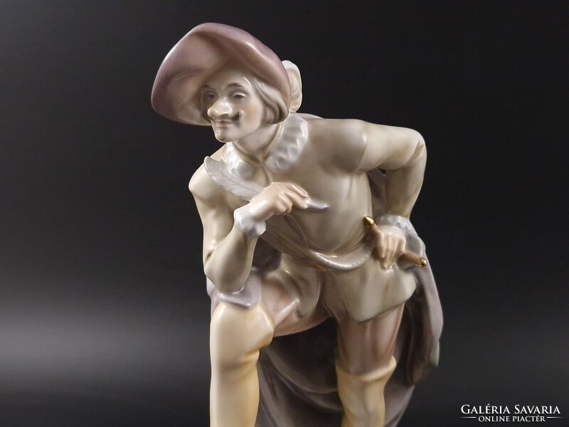 Figure of Cyrano de Bergerac from Herend