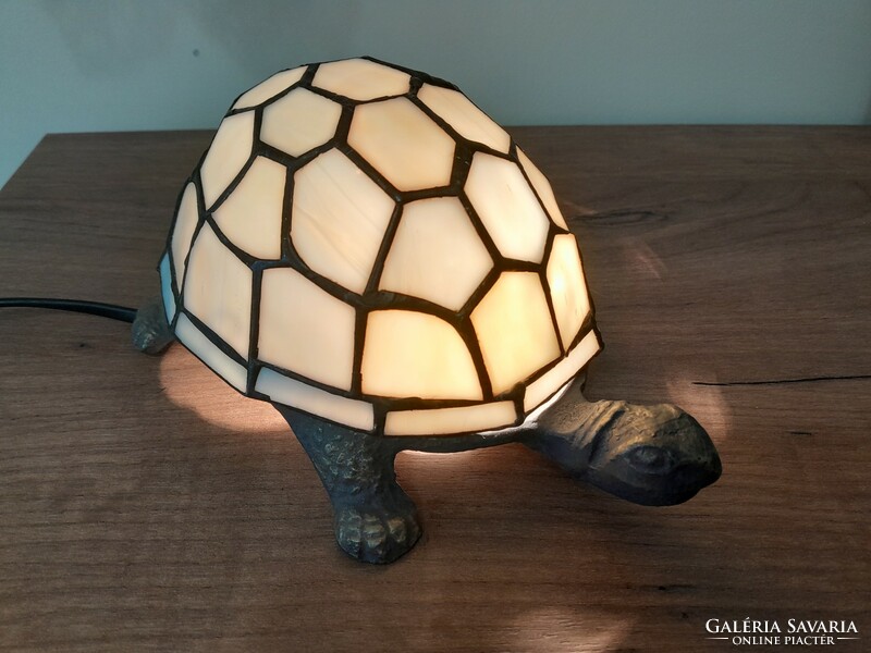 Tiffany teknős asztali lámpa
