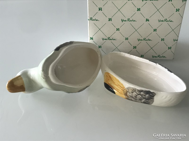 Yves rocher hand painted ceramic ring holder in original box