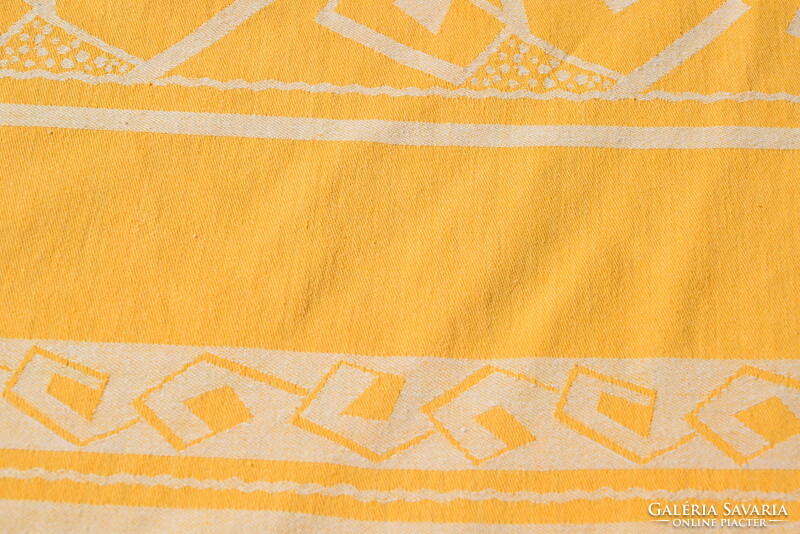 Art deco old antique festive large damask tablecloth tablecloth tablecloth yellow 125 x 125
