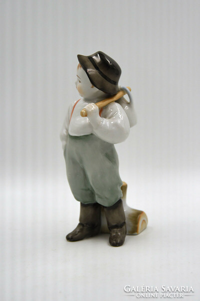 Little boy from Herend, porcelain statue, xx.No.