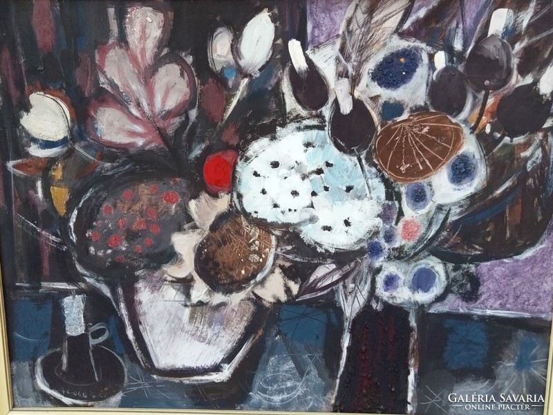 Ervin Balogh: flower still life painting