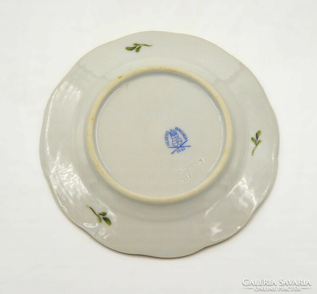 11 db antik Herendi porcelán süteményes kistányér, 1941
