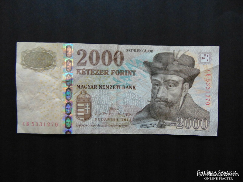 Bethlen Gábor 2000 forint 2013 CB