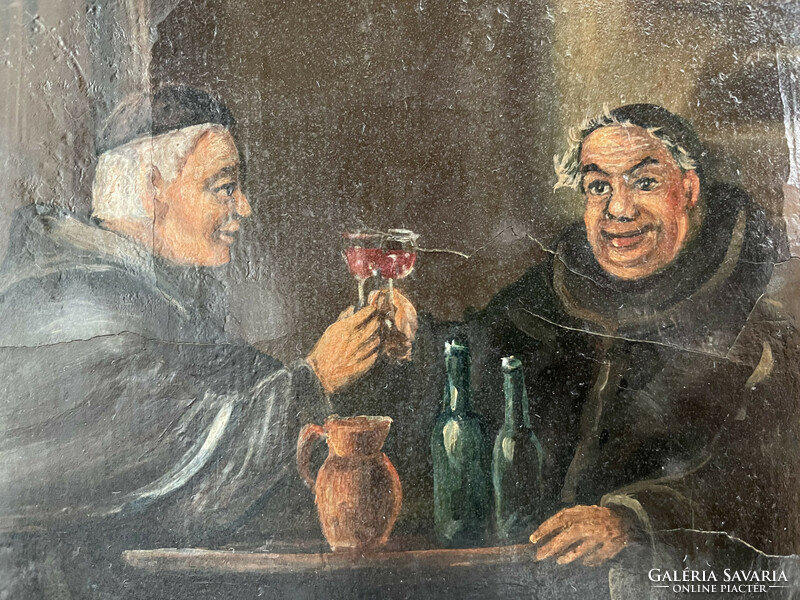 Unknown: wine tasting painting