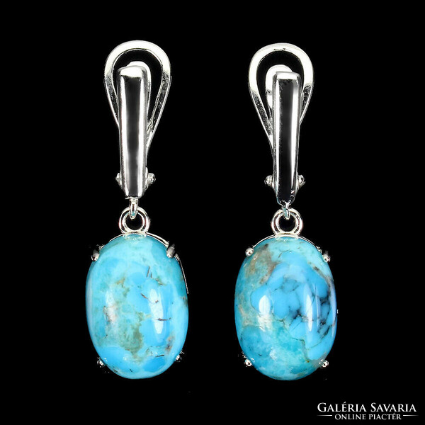 Real turquoise 925 silver earrings