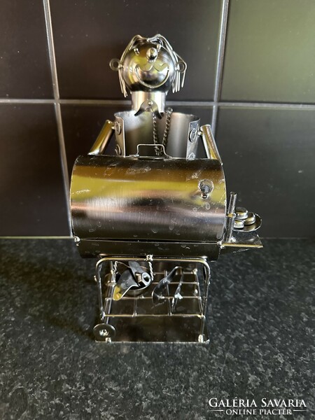 Steampunk bbq grill figure