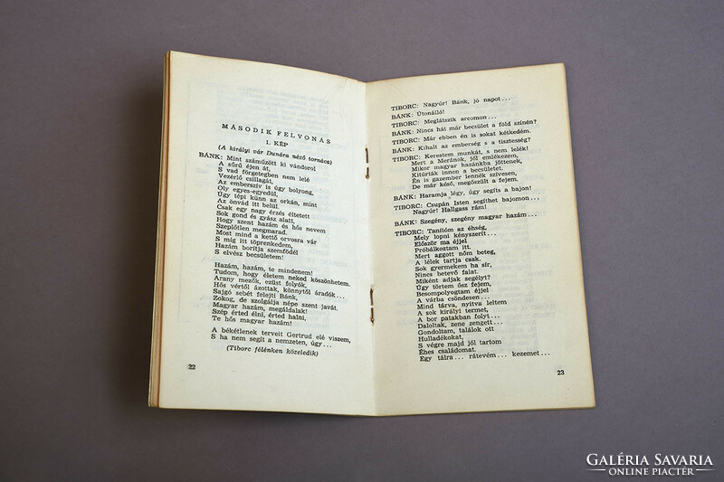Erkel: bán bán opera text book, music publishing company, 1958