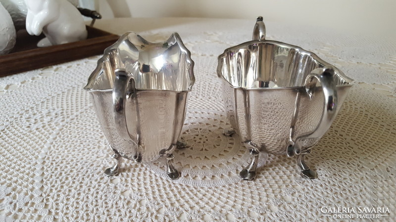 Beautiful, antique English silver-plated serving set