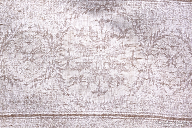 Old antique art deco linen damask napkin set flower pattern 6 pcs 29 x 29