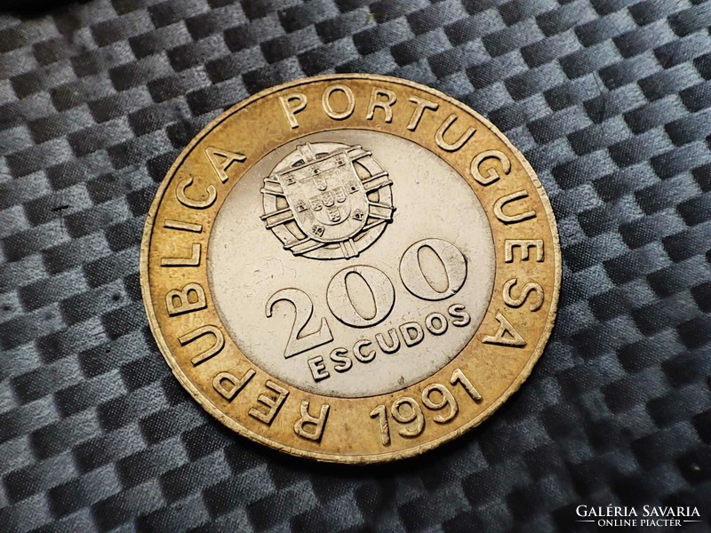 Portugal 200 escudos, 1991