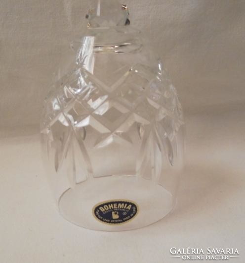Bohemia crystal glass bell with bells