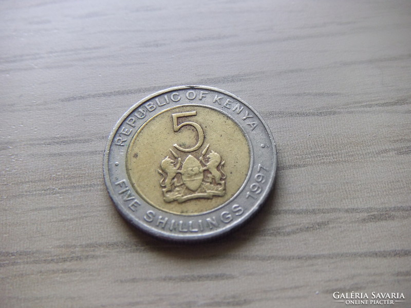 5 Shillings 1997 Kenya